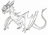 Smaug Dragon Drawing Lineart Deviantart Draw Getdrawings Fan sketch template