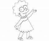 Simpson Lisa Coloring Pages Drawing Simpsons Drawings Popular Bart Paintingvalley Template sketch template