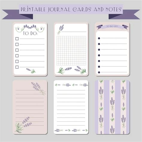 printable note card template template