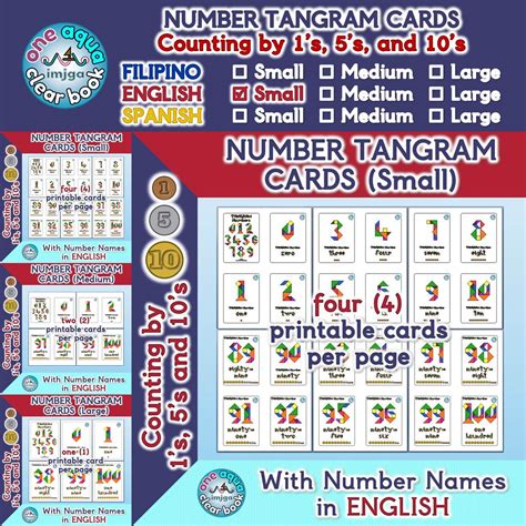 counting       english number tangram cards small   teachers