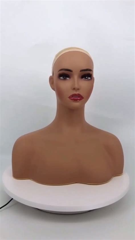 Women Realistic Mannequin Head Bust Sex Mannequin For Magasin Wig