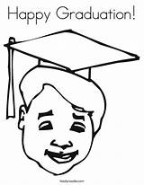 Coloring Graduation Happy Graduate Print Favorites Login Twistynoodle Add Boy Cursive Noodle sketch template