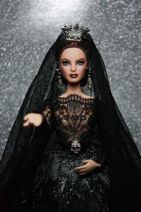 My Repainted Barbie Doll As Vampire Bride Base Model