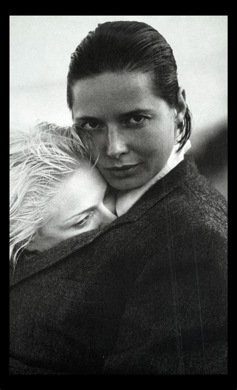 isabella rossellini with a barely visible madonna from the iconic sex book products i love