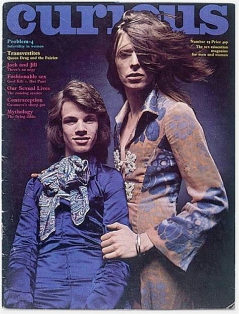 Curious Magazine 19 1970 Bowie And Rudi Valentino From