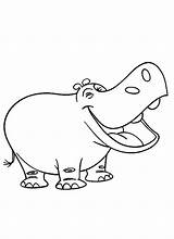Hippo Pages Coloring Cartoon Kids Hippopotamus Drawing Clipart Curious George Colouring Happy Color Getcolorings Smile Getdrawings Outline Library Popular Colorings sketch template
