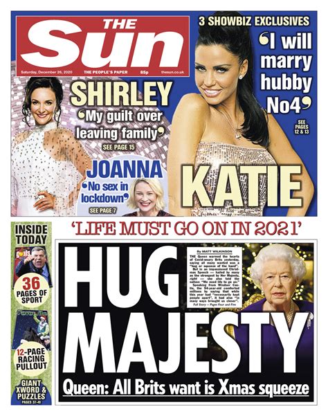 newspaper headlines  queens pride    special relationship