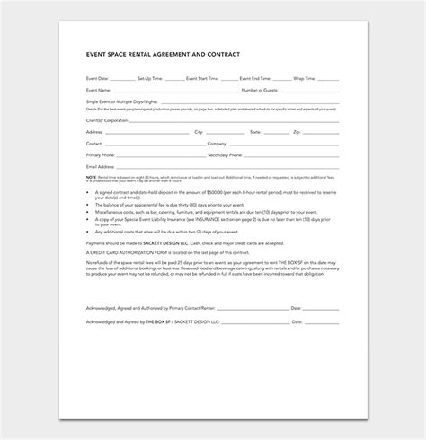 event contract template  samples examples  word  format