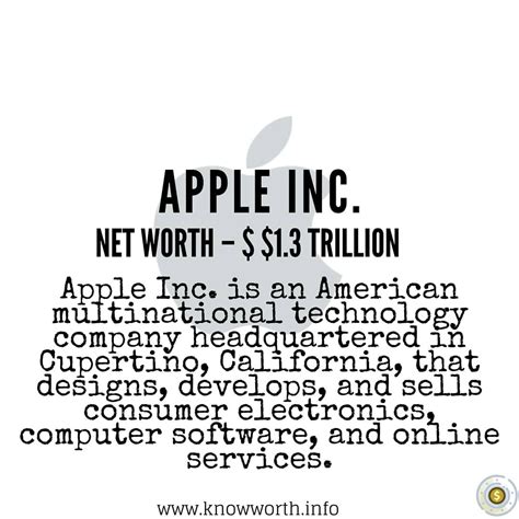 apples net worth apple  net worth computer software