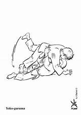 Guruma Yoko Judo Coloriages Gulli sketch template