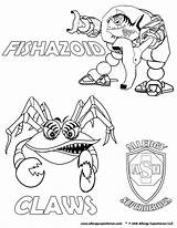Allergy Superheroes Claws Coloring Sheet sketch template