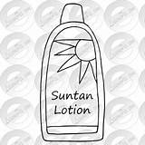Suntan Lotion Watermark Register Remove Login sketch template