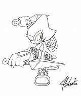 Espio Coloring Chameleon Inferno Dody Lineart Favourites sketch template