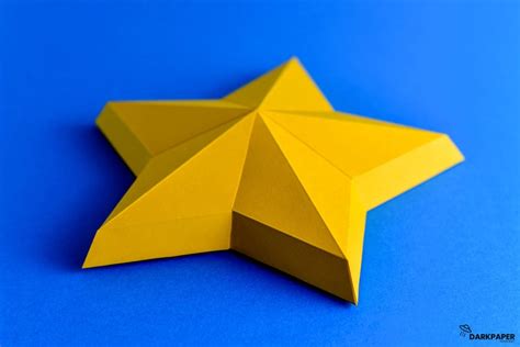 star template star papercraft  poly diy star printable etsy diy