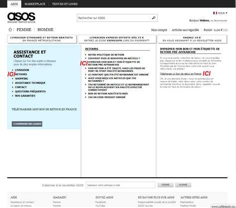 asos retour soldes en image