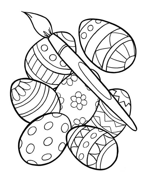 easter egg coloring pages printable