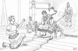 Interprets Nebuchadnezzar Nabucodonosor Interpreta Daniele sketch template