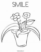 Coloring Smile Miss Color Flowers Noodle Built California Usa Library Clipart Popular sketch template
