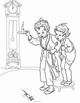 Dock Hickory Dickory Coloring Pages Printable Rhymes Nursery Categories sketch template