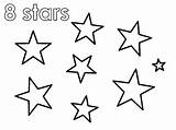 Stars Coloring Eight sketch template