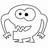 Number Coloring Pages Monster Clipartmag sketch template