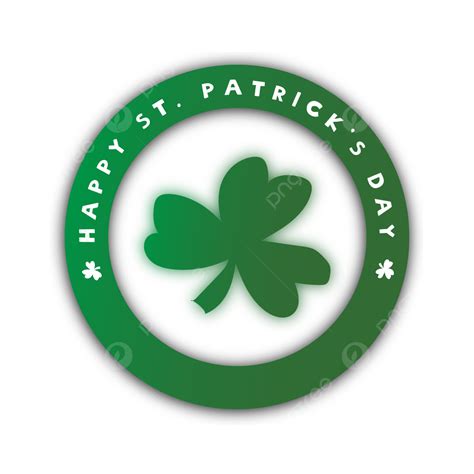 st patricks day vector png images happy st patricks day simple logo