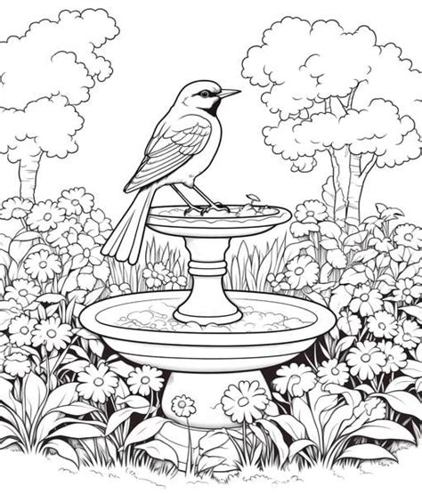 printable gardens coloring pages list