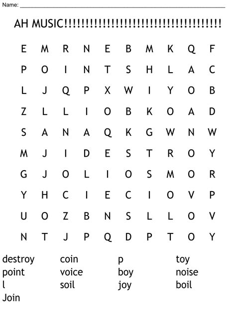 ah  word search wordmint