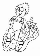 Coloring Water Pages Kids Hazard Ben Skiing Clipart Popular Library sketch template