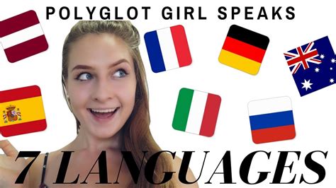 polyglot girl speaks 7 languages 🌟 youtube