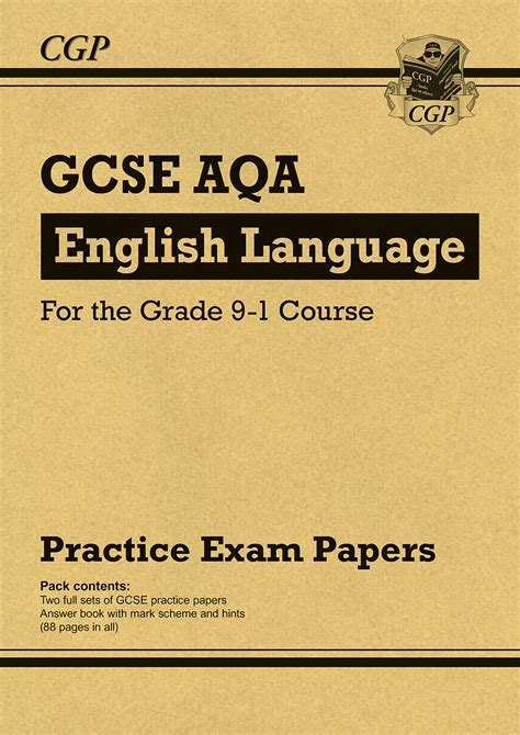 gcse english language aqa practice papers cgp books