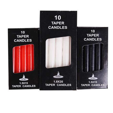10pcs romantic candlelight dinner candle taper rod soy wax making for