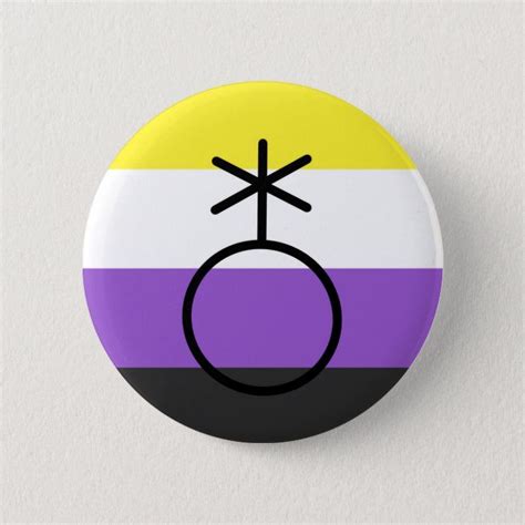 non binary gender symbol pin non binary gender binary
