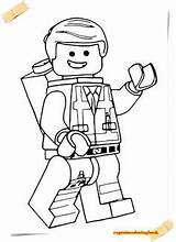 Lego Coloring Pages Movie Emmet Printable Open Drawing sketch template