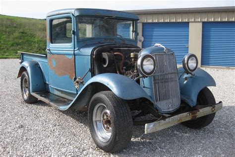 parked  years  ford truck hot rod