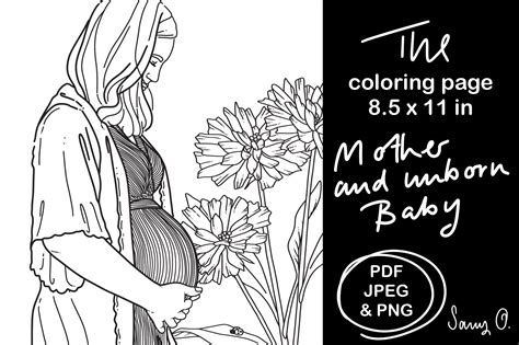pregnant mom coloring pages