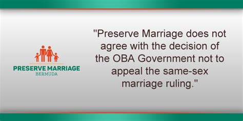preserve marriage government should appeal bernews