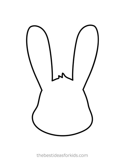 easter bunny face template printable easter bunny mask template