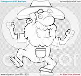 Prospector Dancing Happy Man Outlined Coloring Clipart Vector Cartoon Illustration Thoman Cory Regarding Notes Quick sketch template