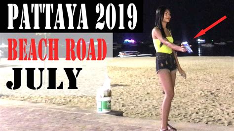 Thailand Pattaya 2019 July Beach Road Freelance Girls Youtube