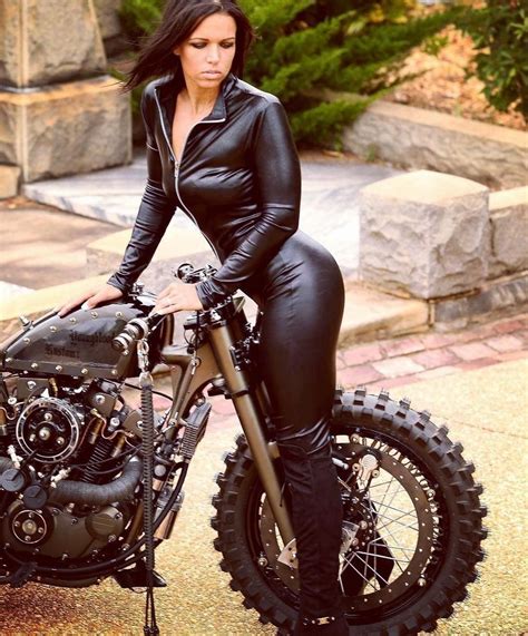 Lederlady ️ Motorcycle Girl Biker Girl Motorcycle Women