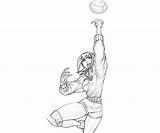 Ayuhara Natsu Volly Ball Shiritsu Gakuen Justice sketch template