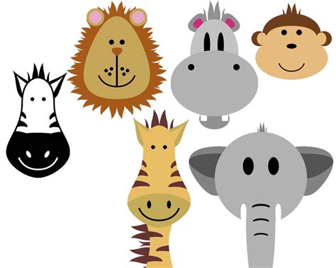 safari animals clip art  vector clip art  clip art images