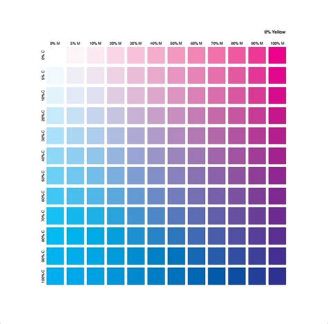 cmyk color chart   formtemplate images
