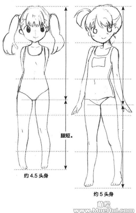 美少女角色设计 08 小中高学生角色的区别绘制 萌绘 Sketches Female Sketch Anime