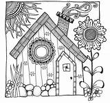 Coloring Pages House Adult Mandala Books Color Doodle Colouring Drawings Choose Board sketch template