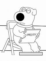 Guy Family Coloring Pages Brian Griffin Printable Stewie Color Online Meg Print Chris Peter Getcolorings Kids Comments sketch template