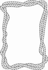 Rope Frame Vector Clip Illustrations Border Similar sketch template