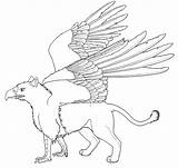 Coloring Griffin Pages Griffon Gryphon Designlooter Getcolorings Color 94kb Printable Getdrawings Fantastic sketch template