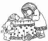 Kleurplaten Zusje Bayi Mewarnai Hoera Ausmalbild Geboorte Babys Bimbi Animasi Animaatjes sketch template
